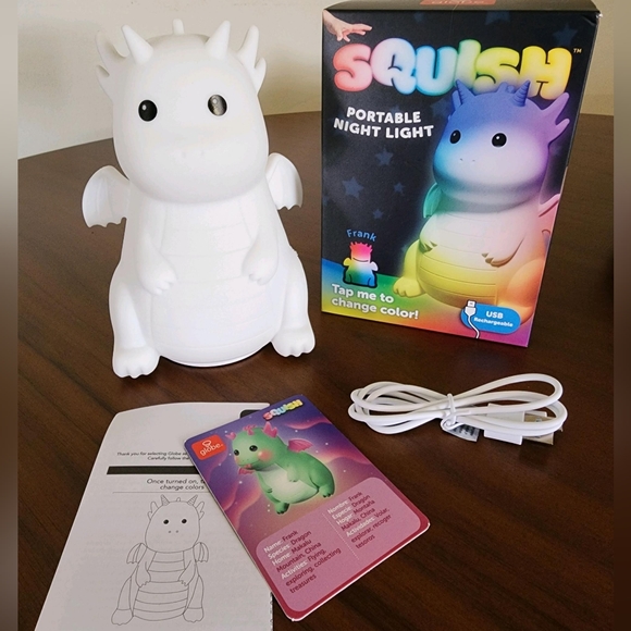 Squish Dragon Color Changing Night Light - Picture 2 of 12